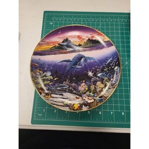 Robert Lyn Nelson Plate New Moon Over Windward Oahu Underwater Paradise H530 Art